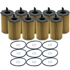 Set of 9 Engine Oil Filters for Hyundai Kia V6 (StdAsp GAS)