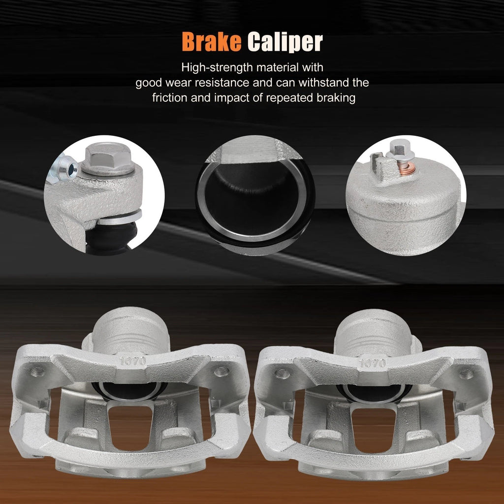 Brake Calipers w/ Bracket Kits Pair for Aveo Spark Optra Forenza Reno (2004–2018)