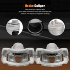 Brake Calipers w/ Bracket Kits Pair for Aveo Spark Optra Forenza Reno (2004–2018)
