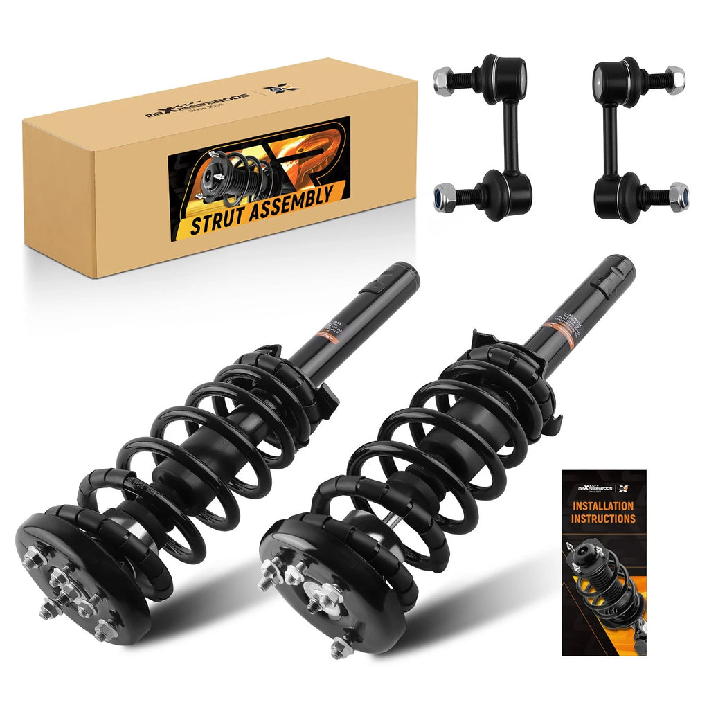 Set of 4 Front Struts w/ Sway Bar End Links for Honda Accord (1998–2002) Acura TL CL