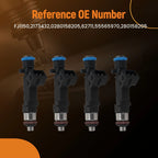Set of 4 Gas Fuel Injectors for Chevy Cruze Sonic Trax 1.4L (2011–2016) FJ1150