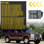 Rocker Switch for Chevy GMC Pickup Truck (1990–1994) Gray