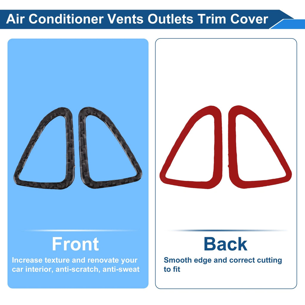 Air Condition Outlet Vent Trim Cover Frame for Chevrolet Corvette C8 (2020–2024)