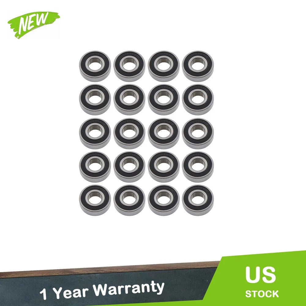 20X 6203-2RS Rubber Seal Ball Bearings for Industrial Use (17x40x12mm)