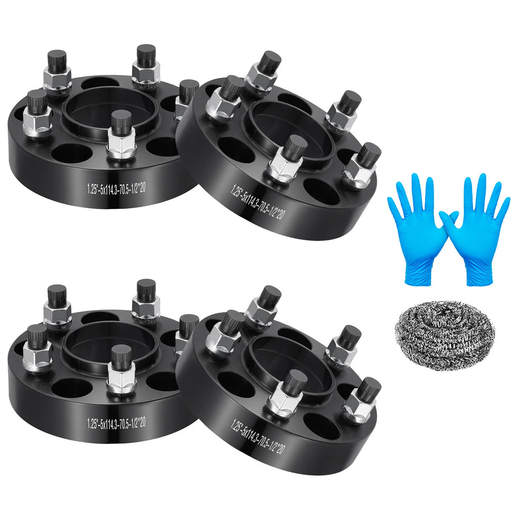 1.25" 5x4.5 Hub Centric Wheel Spacers for Ford Mustang (2005–2004)