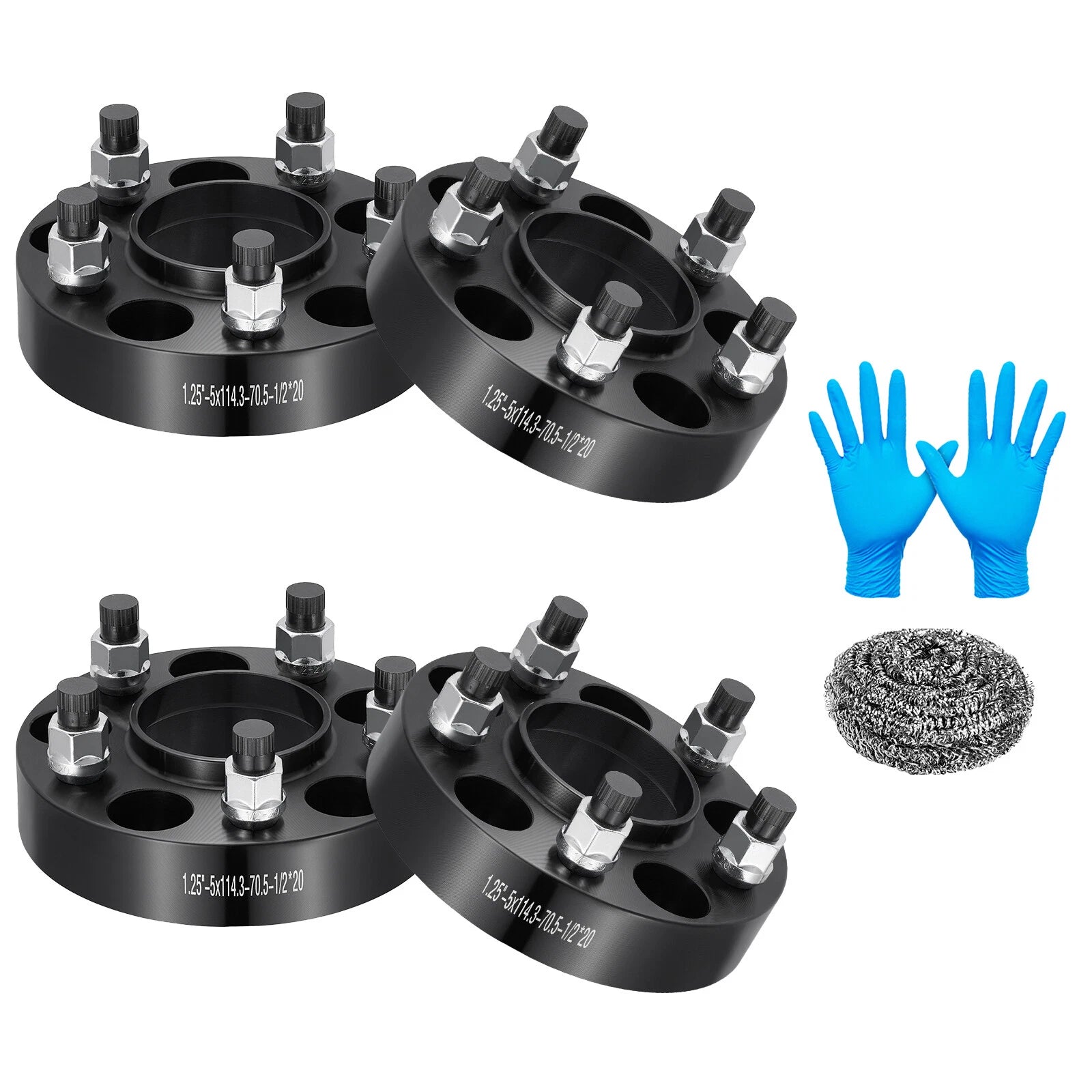 1.25" 5x4.5 Hub Centric Wheel Spacers for Ford Mustang (2005–2004)