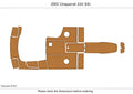 EVA Foam Teak Deck Floor Mat for Chaparral 220 SSI (2002)