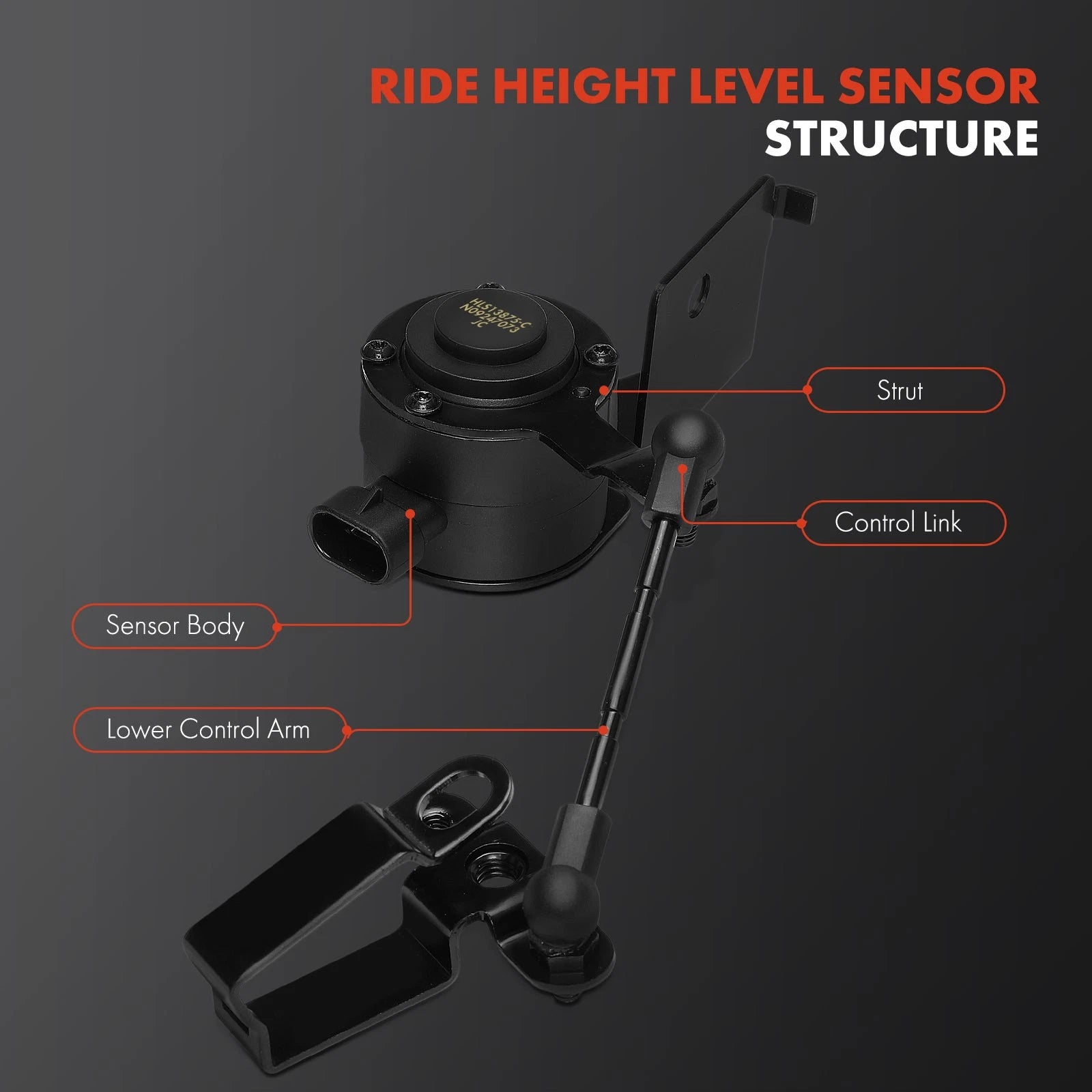 Rear Right Suspension Ride Height Sensor for Chevrolet Tahoe GMC Yukon