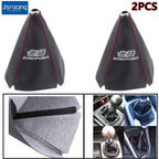 2X Mugen Shift Knob Shifter Boot Cover for Universal Fit (MT/AT)
