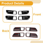 Interior Door Handle Bowl Cover Trim for Honda CHR (2024–2025) Gloss Black