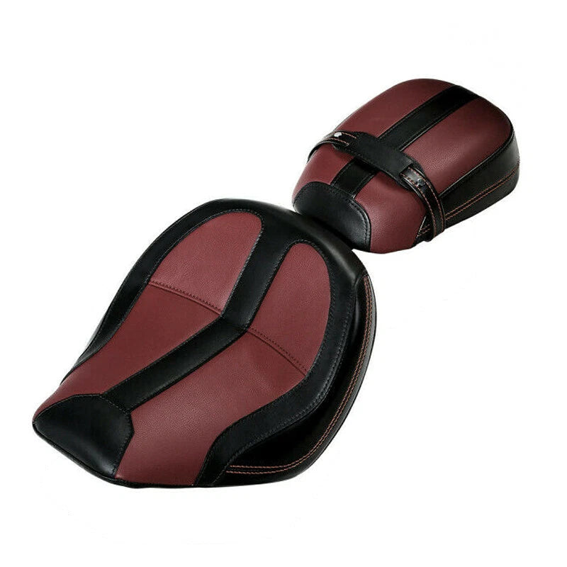 Driver & Passenger Seat for Indian Scout (2015–2023) Black Burgundy