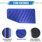 3pcs Gas Accelerator Brake Foot Rest Pedal for Toyota RAV4 (2019–2021) Blue