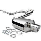 3.5" Oval Muffler Tip Racing Catback Exhaust System for Honda Civic Sedan (1988–1991)