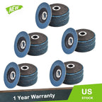 Set of 50 Zirconia Flap Discs 4-1/2" x 7/8" 80 Grit
