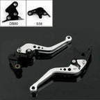 Short Brake Clutch Levers for Aprilia Tuono V4R (2011–2014) T9 Silver