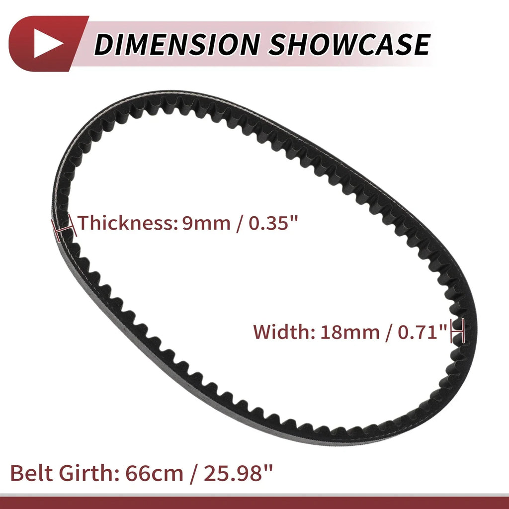 Drive Belt V-Belt for Honda 2 Stroke 50cc Engines Motorcycle (2000-2023)