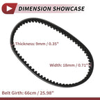 Drive Belt V-Belt for Honda 2 Stroke 50cc Engines Motorcycle (2000-2023)