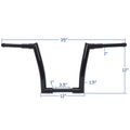 12" Black Ape Hanger Handlebar for Harley FLD (2012–2016), FXDB (2013–2017), FXDLS (2016–2017), FLS (2000–2017)
