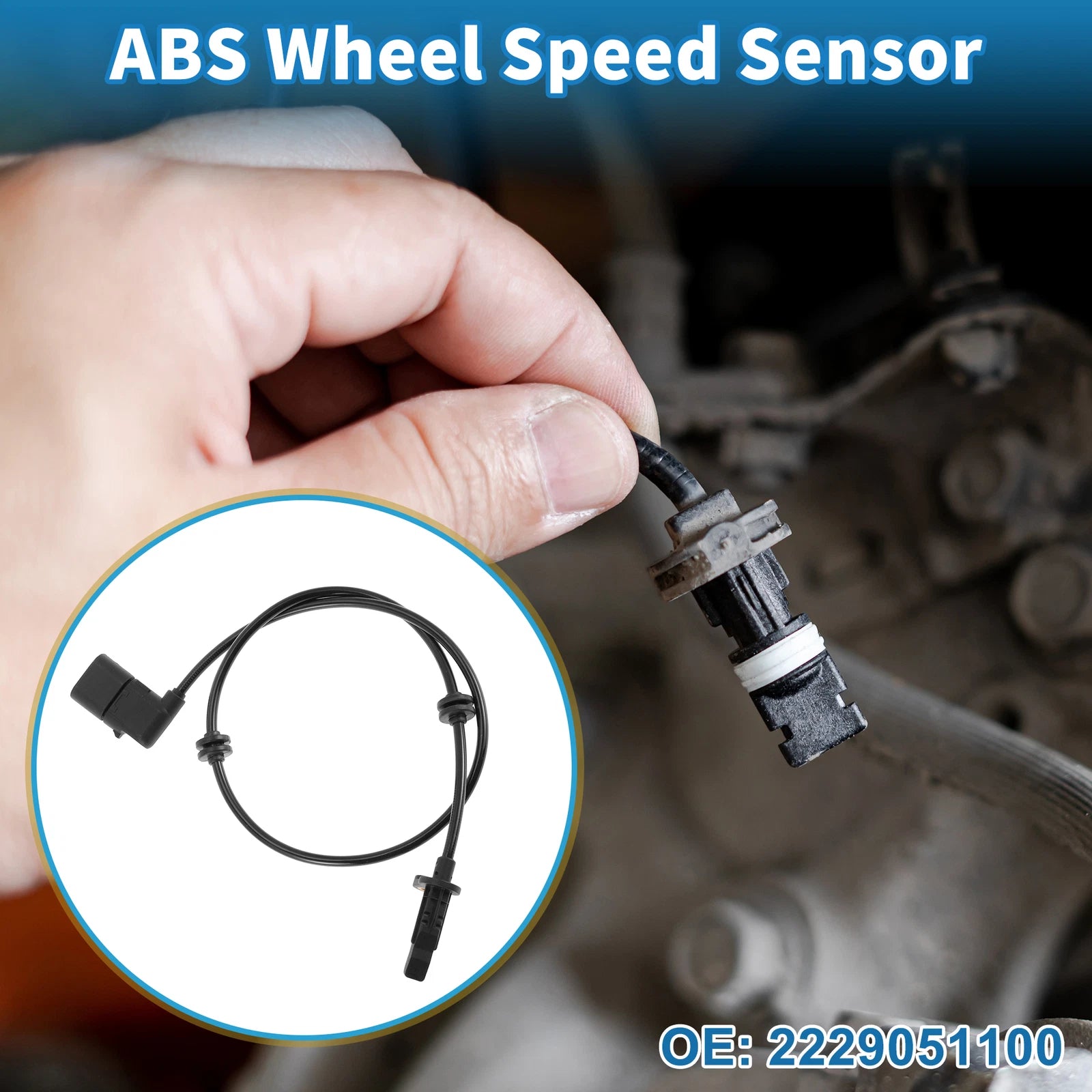 ABS Wheel Speed Sensor No. 2229051100 for Mercedes-Benz S65 (2007–2013)