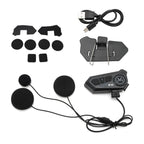 Bluetooth Headset Helmet Speaker for Motorcycle Universal (Black)