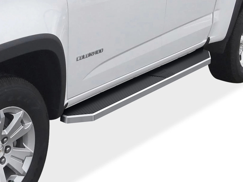 Set of 2 Polished 6" Side Steps for Chevy Colorado GMC Canyon (2015–2026)