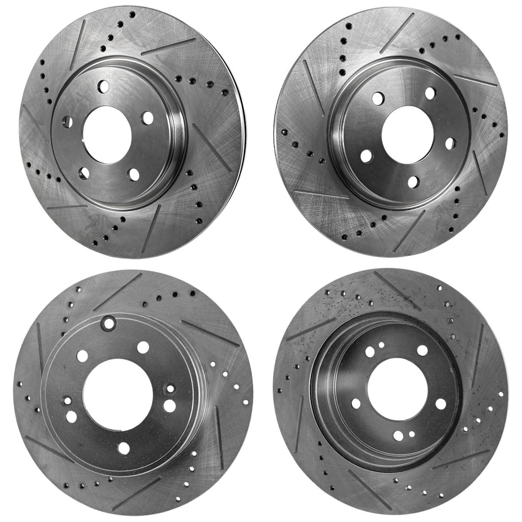 Set of 4 Brake Disc Rotors for Kia Optima Hyundai Sonata