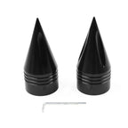Spike Front Axle Cap Nut Covers for Harley Touring Dyna Sportster 1200