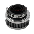 Air Filter Cleaner / 45MM Round Tapered Rubber Silver for Motorcycle