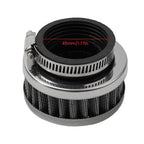 Air Filter Cleaner / 45MM Round Tapered Rubber Silver for Motorcycle