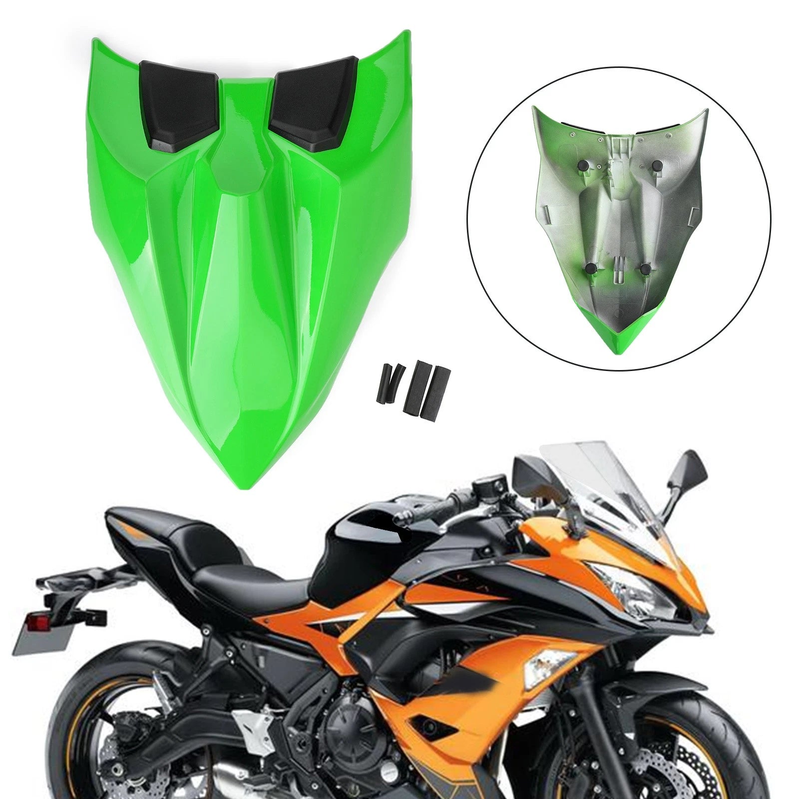 Rear Seat Fairing Cover for Kawasaki Z650 Ninja (2017–2023) LGreen