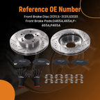 Front Brake Rotors and Pads Set for Honda Civic DX EX LX (2006–2011) 31311 D465A