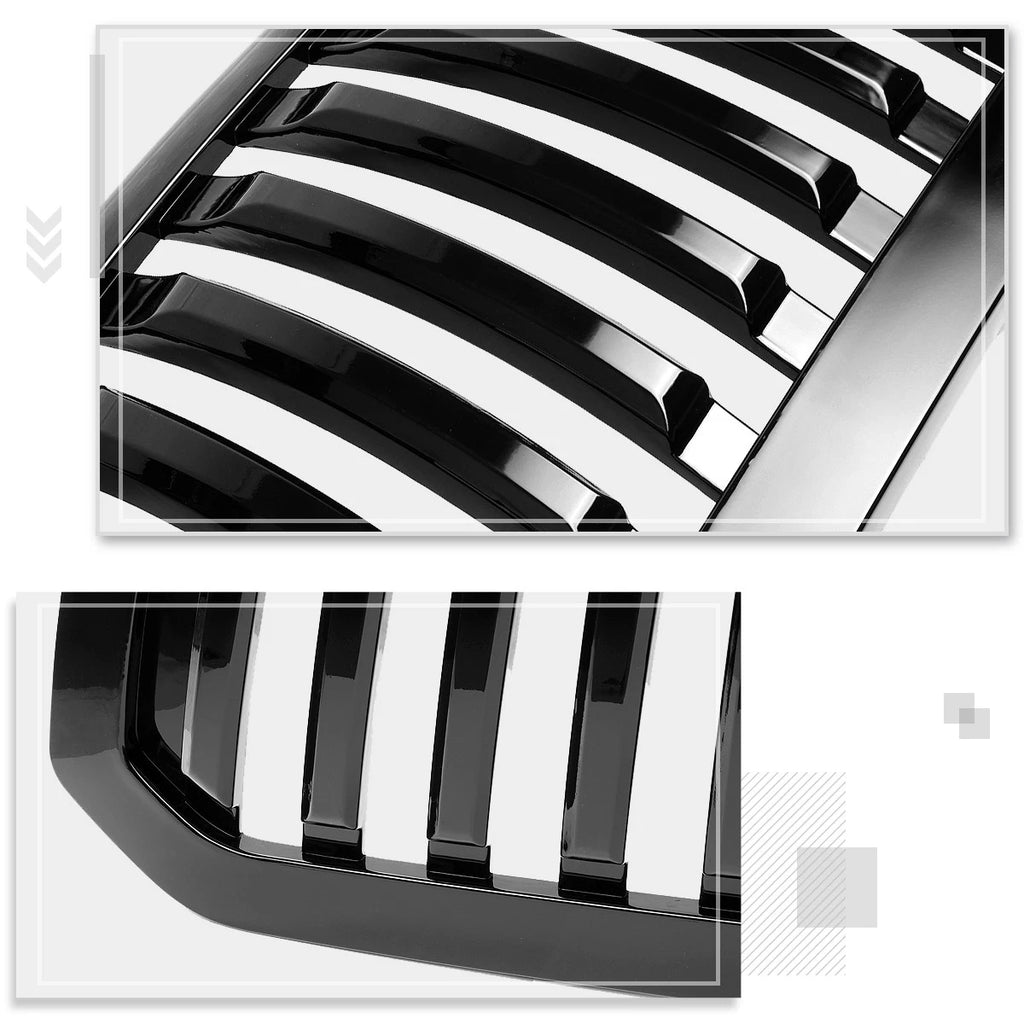 Vertical Fence Front Bumper Hood Grille Frame for Ram 1500 (2013–2019)