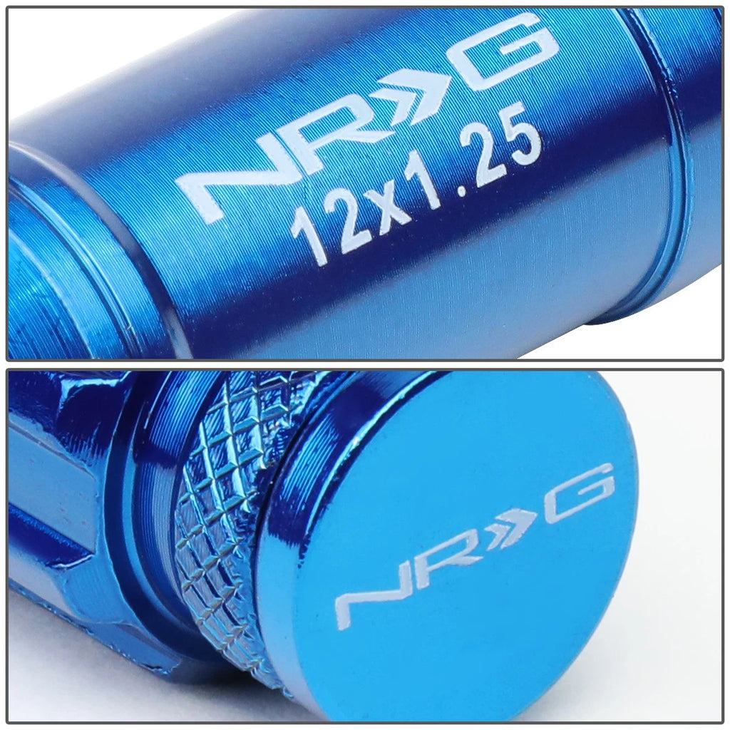 20Pcs M12x1.25 Close-End Lug Nut Set for NRG Innovations LN-LS710BL-21