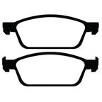 Set of 2 Brake Pads for Ford Transit Connect, Escape