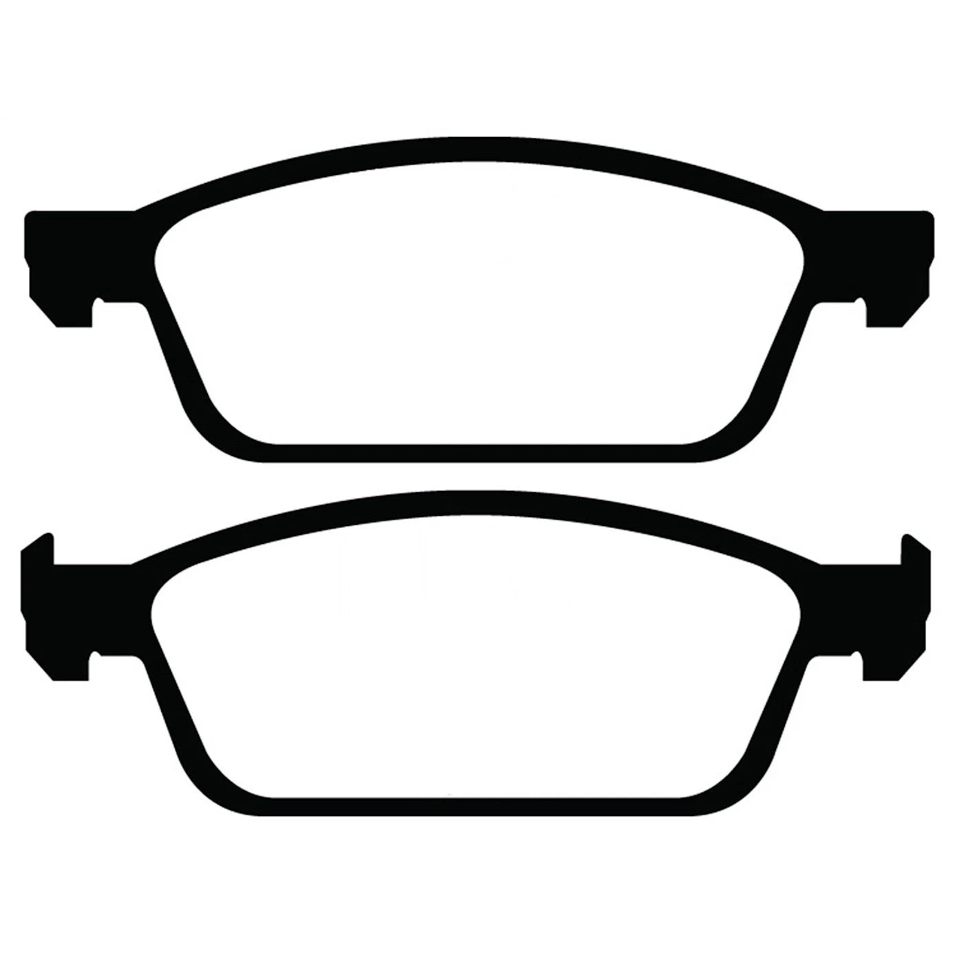 Set of 2 Brake Pads for Ford Transit Connect, Escape
