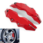 2X 3D Style Red Disc Brake Caliper Covers for Universal Fit (All Years)