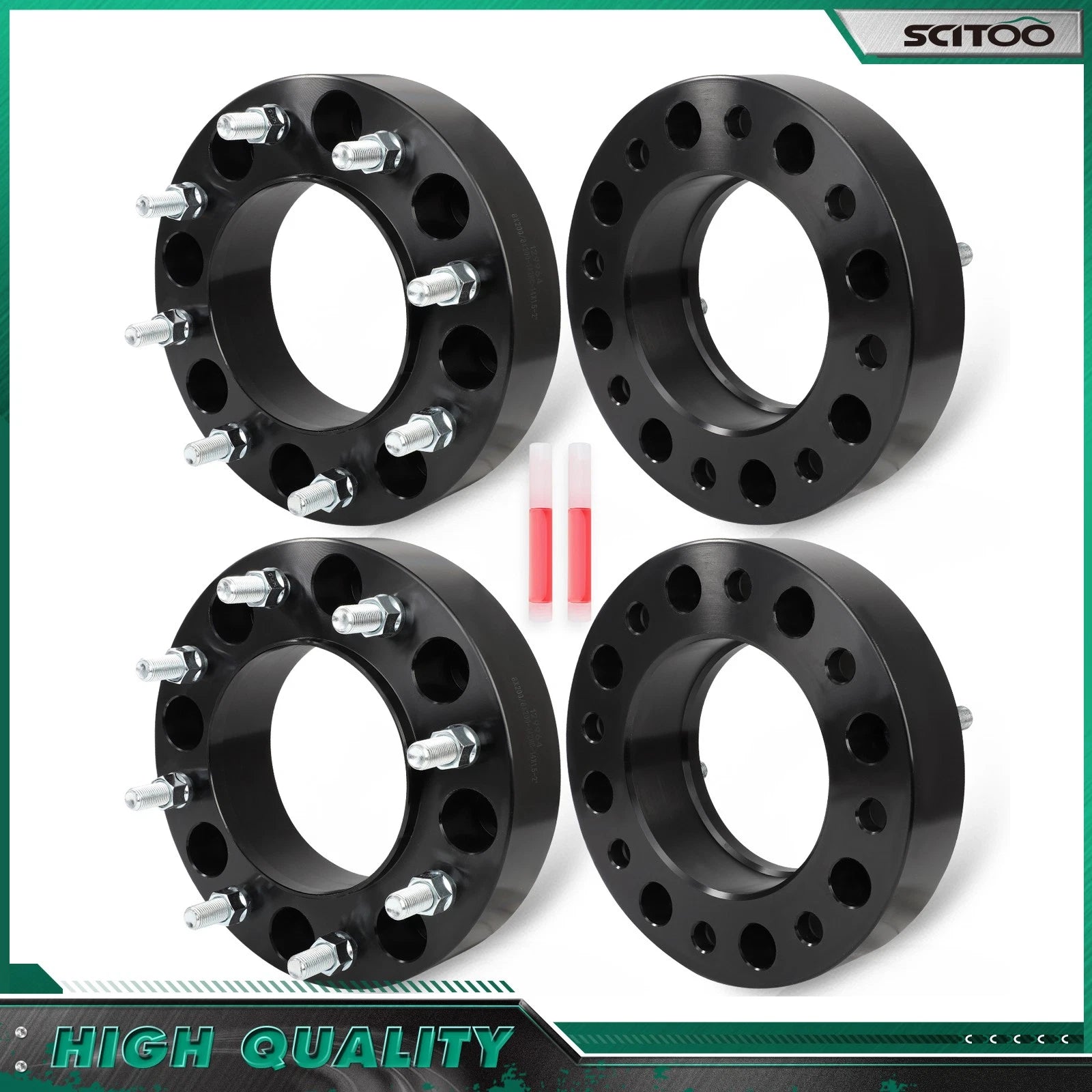 Set of 4 Wheel Spacers 8X200mm M14x1.5 for Ford F-350 Super Duty (2005–2025)