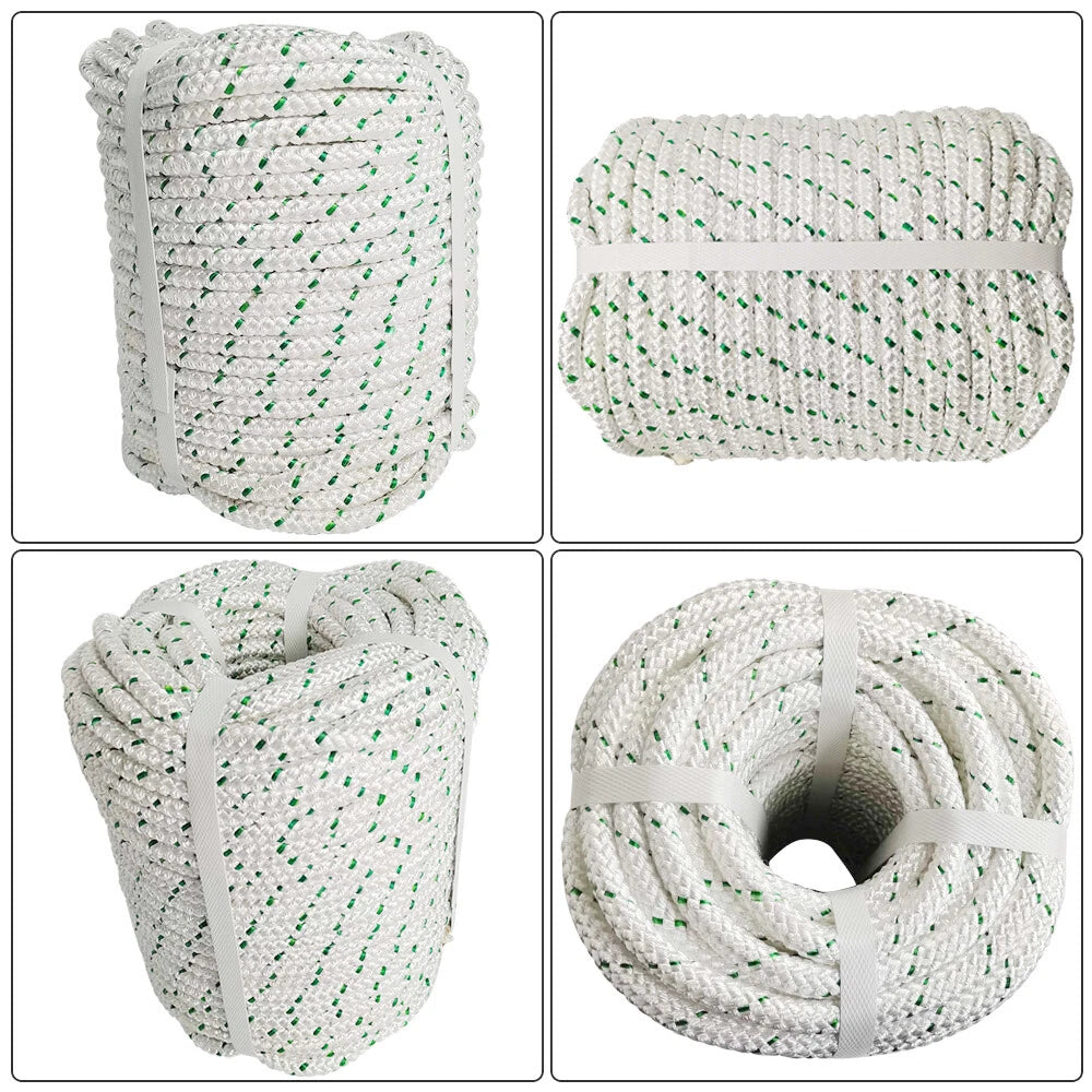 3/8" Double Braid Polyester Bull Rope for Various Applications (100')