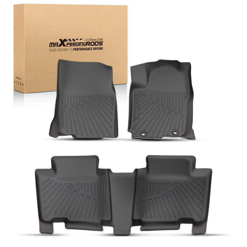 Set of 4 Black TPE Floor Mats for Toyota RAV4 (2013–2018) All Weather