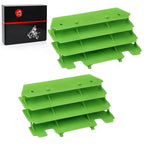 2 x Radiator Guards for Kawasaki KX125/KX250 New Green (1994–2004)