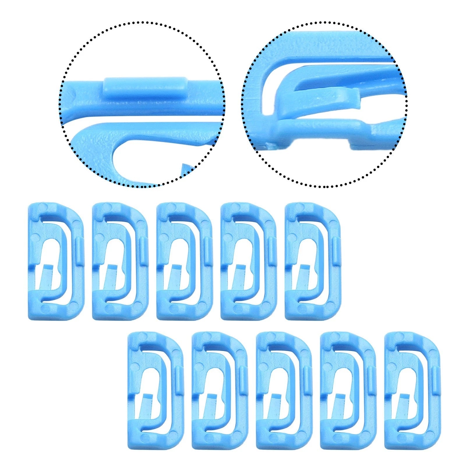Pack of 10 Windshield Molding Clips for Mitsubishi