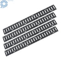 Set of 4 E-Track Tie Down Rails for Garages Trucks (Coated Steel)