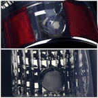 Red LED C-Tube Bar Tail Brake Light Lamps for Silverado Sierra (2003–2007)