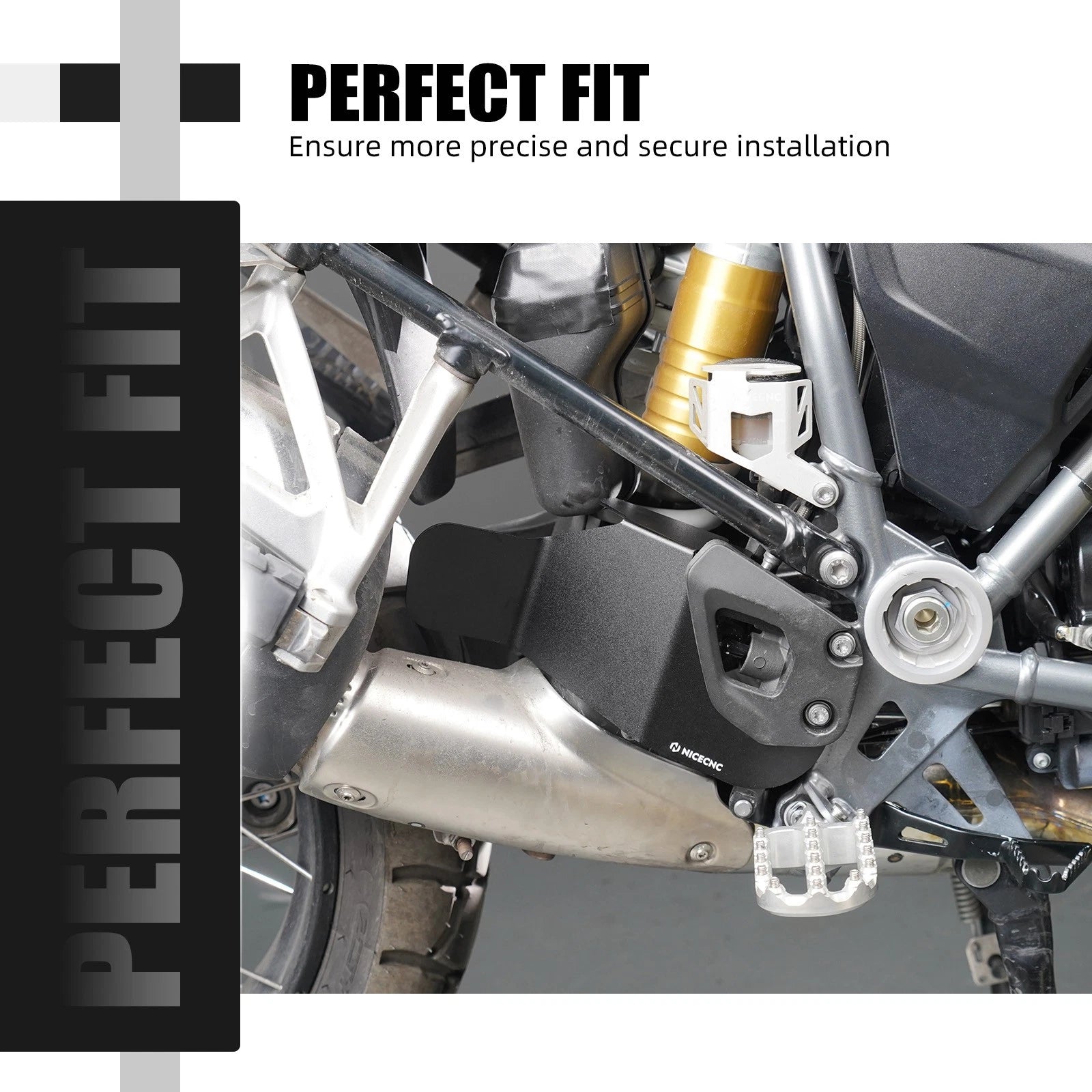 Aluminum Heat Shield Spoiler for BMW R1250GS Adventure (2018–2023)