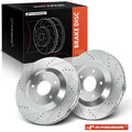 2X Front Drilled Brake Rotors for Chevy Corvette (1997–2004)