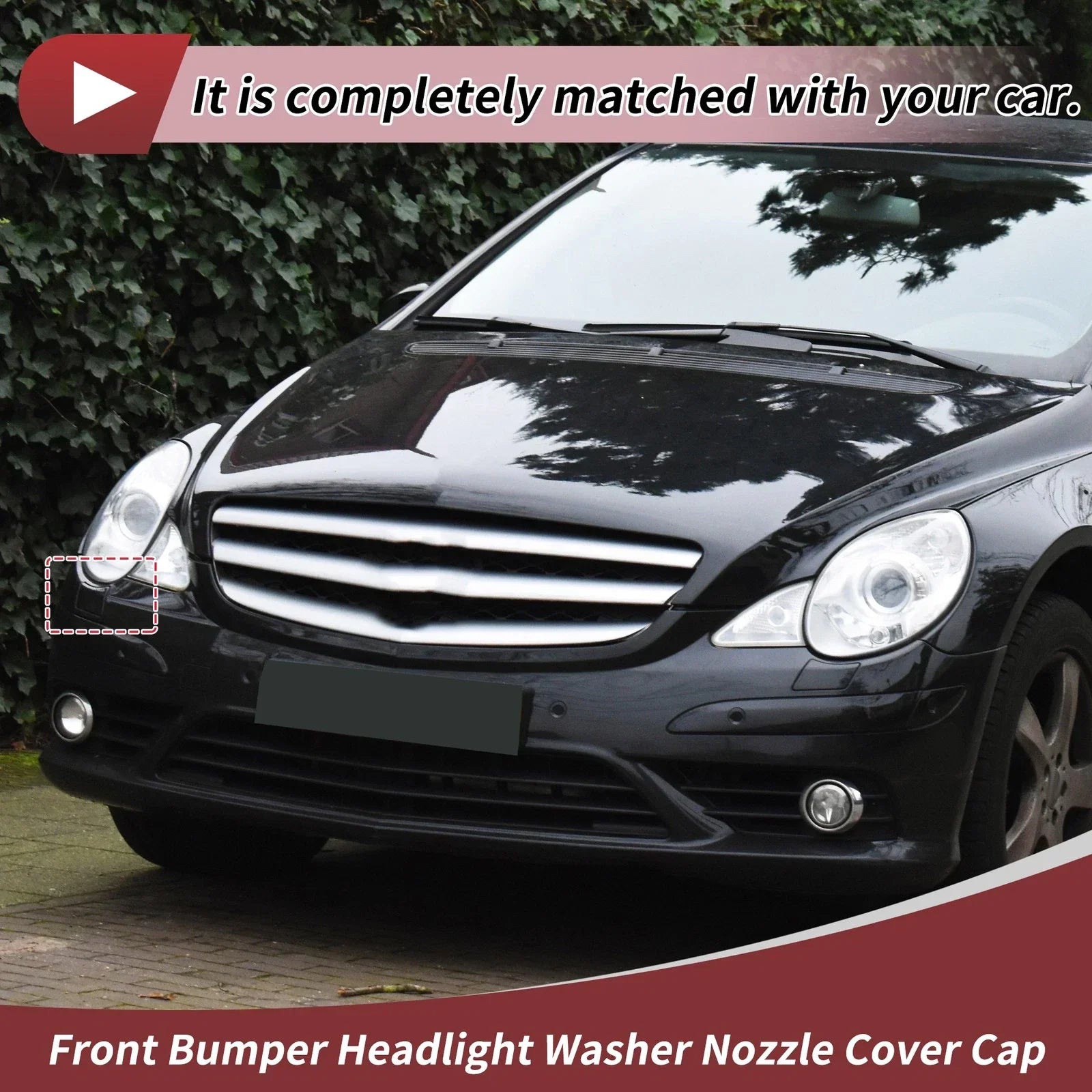 Bumper Headlight Washer Nozzle Cover for Mercedes-Benz R350 (2006-2012)