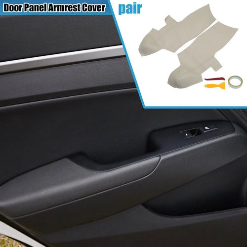 1 Pair Front Door Panel Armrest Cover for Hyundai Santa Fe (2006–2012) Beige