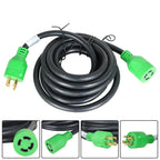 30 Amp RV Power Extension Cord for Generator (15FT)