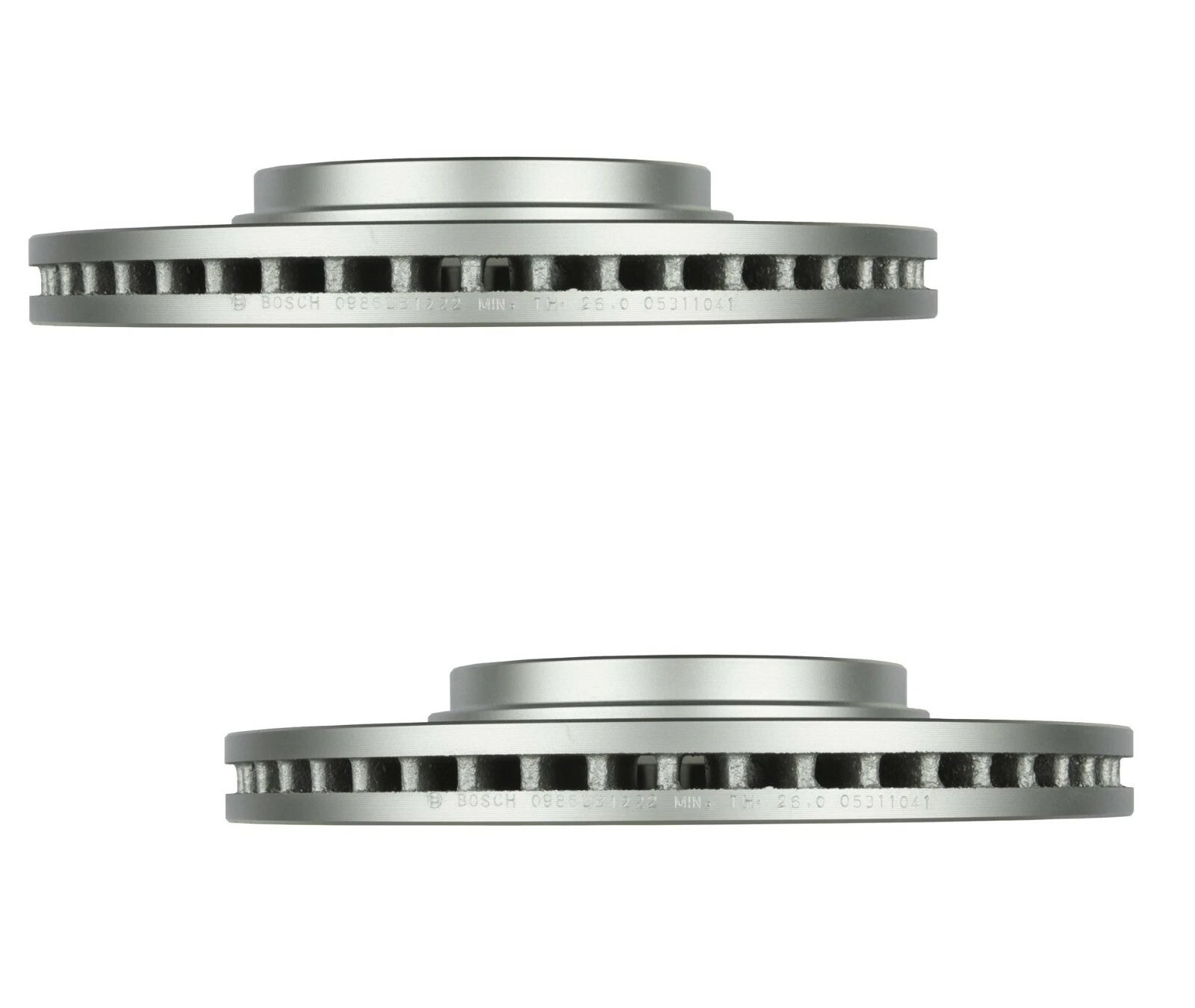 Set of 2 Bosch Front Vented Disc Brake Rotors for ES330 RX300 Camry (2004–2006)