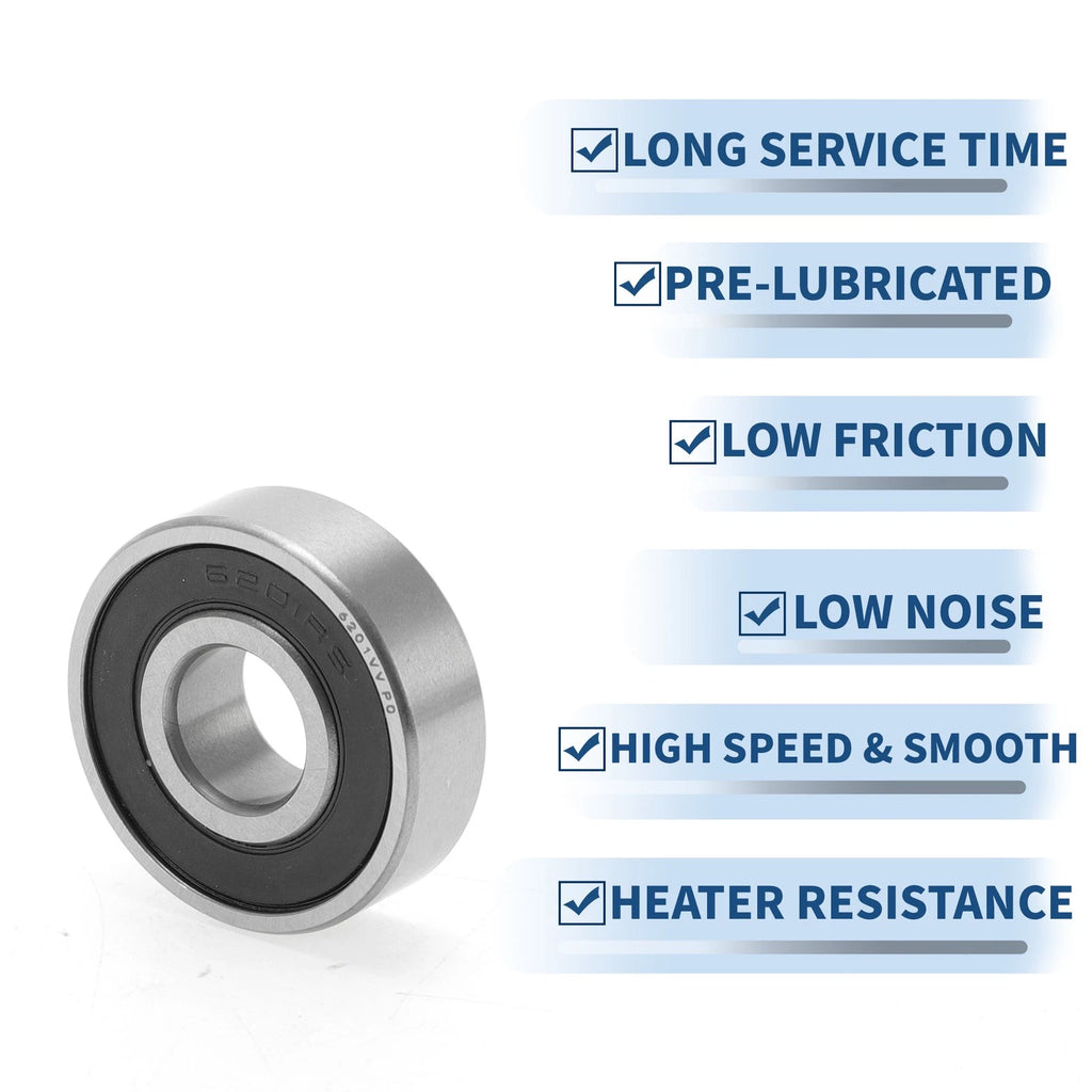 6201VV Deep Groove Ball Bearing for Scooter Skateboard Wheel (P0)